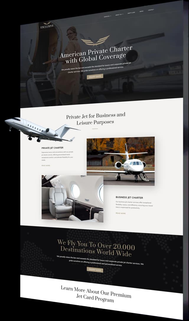 Aviation Web Design