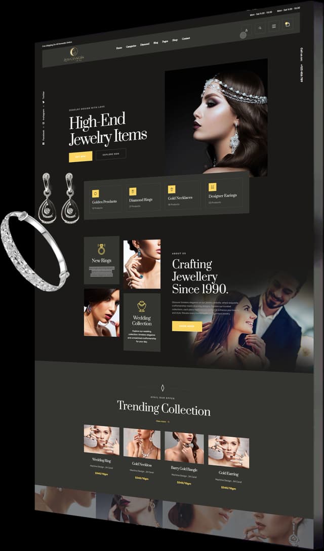 Jewelry Web Design